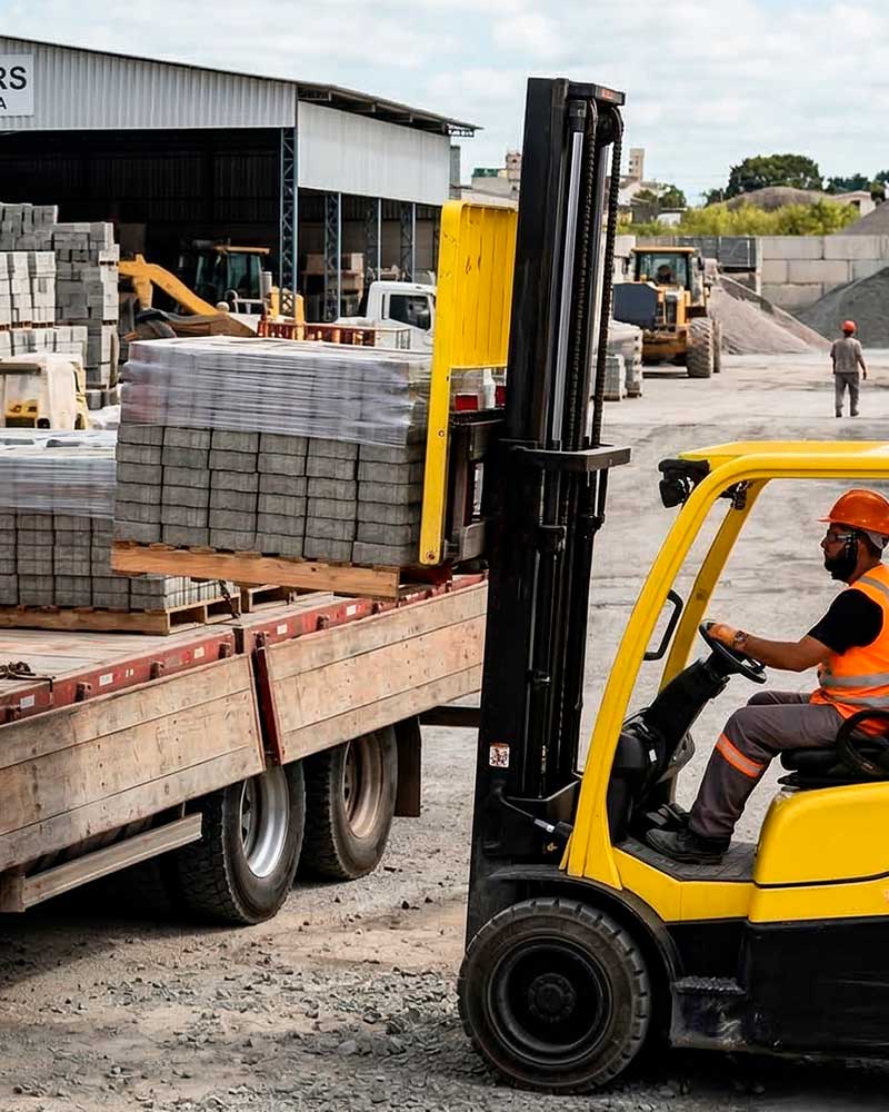 Transporte de paver