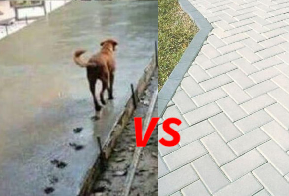 Calçada de Paver ou de concreto convencional? Qual é melhor?